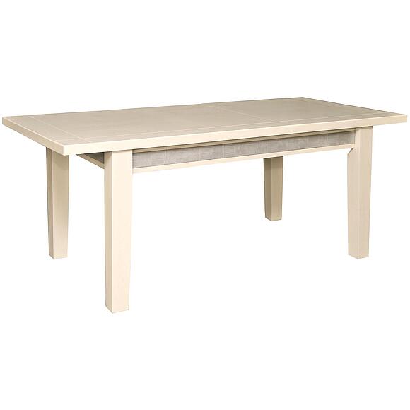 Стол «Тунис 1Р» П6.343.4.02 (П352.02), Материал: МДФ+шпон, Цвет: Слоновая кость с серебром (stol_tunis_1r_p352_02_slon_kost_2.jpg) Стол «Тунис 1Р» П6.343.4.02 (П352.02), Материал: МДФ+шпон, Цвет: Слоновая кость с серебром