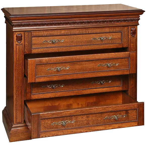 კომოდი «მილანა 11ც» პ4.265.1.11(294.11ც), ადგილი: მასიური მუხა, ფერი: ბლისფერი