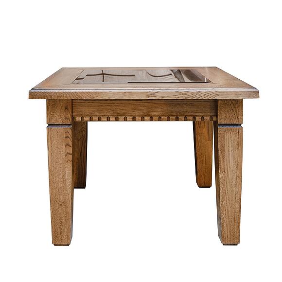 Стол журнальный «Верди» П4.487.0.04 (108.04), Материал: Массив (дуб), Цвет: Дуб рустикаль с патинированием