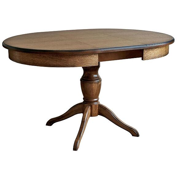 მაგიდა «ვერდი» პ4.487.4.03 (317.01), ადგილი: მასიური მუხა, ფერი: მუხის რუსტიკალი დაძველების ეფექტით