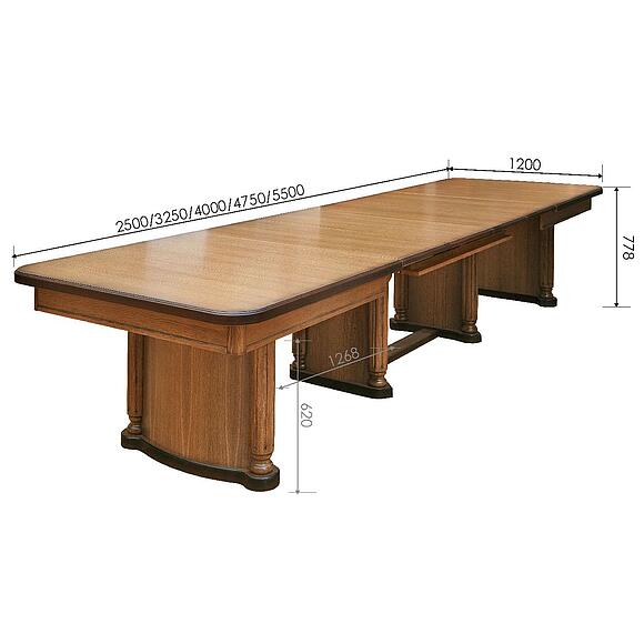 მაგიდა «გრანდი» П4.332.4.02 (332.02), ადგილი: მდფ+შპონი, ფერი: მუხის რუსტიკალი დაძველების ეფექტით