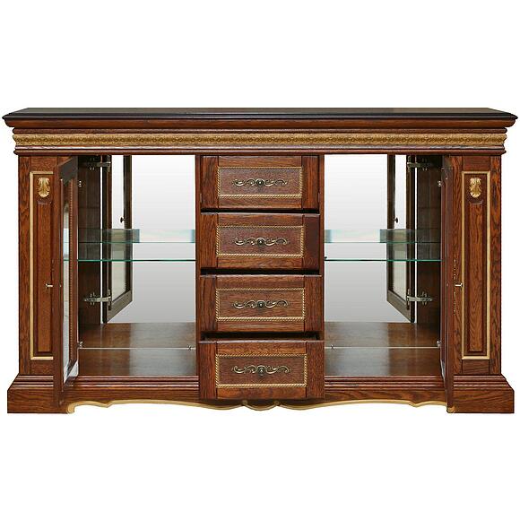 Тумба «Милана 14с» П4.265.0.14(265.14с), Материал: Массив (дуб), Цвет: Черешня с золочением