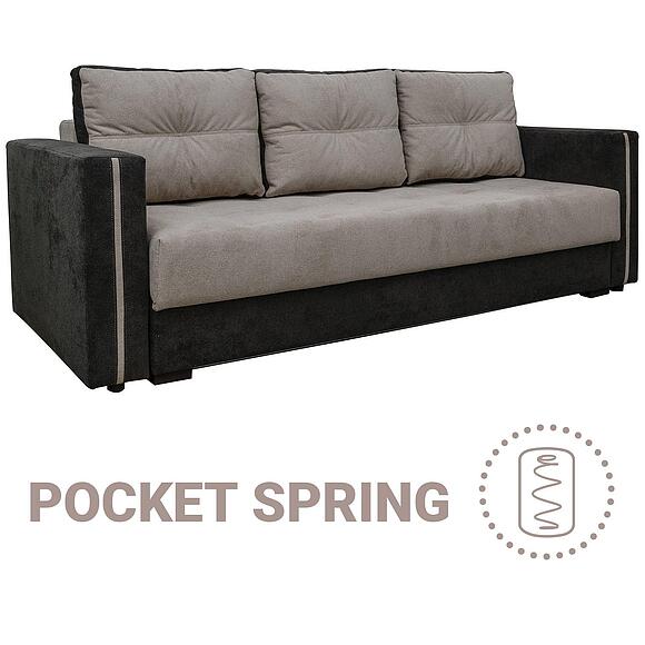 3-ადგილიანი დივანი «მელისა» (3მ), ადგილი: ნაჭერი, ტყავის ჯგუფი: 19 ჯგუფი