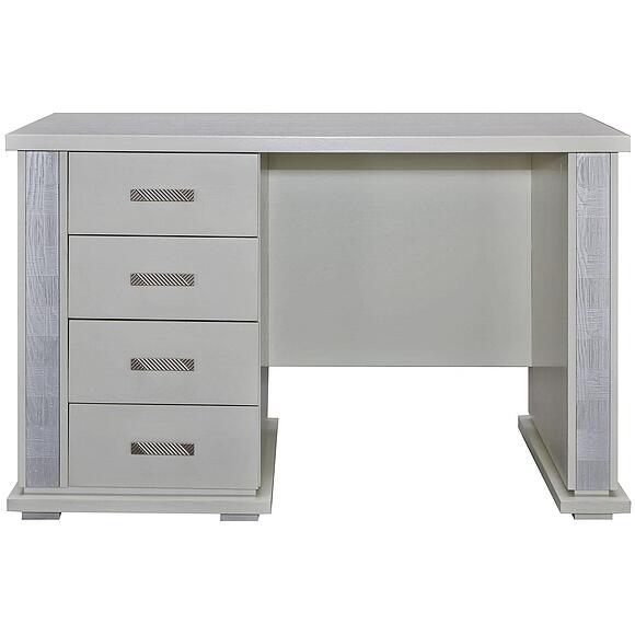 Стол письменный «Тунис» П6.343.2.25-01 (П343.25Ш), Материал: ДСП+шпон, Цвет: Слоновая кость с серебром