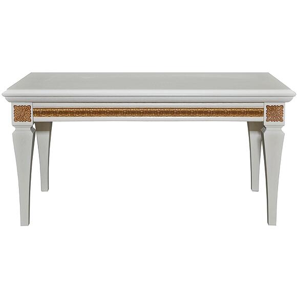 Стол журнальный «Милана 05» П4.265.0.01(299.05), Материал: МДФ+шпон, Цвет: Слоновая кость с золочением