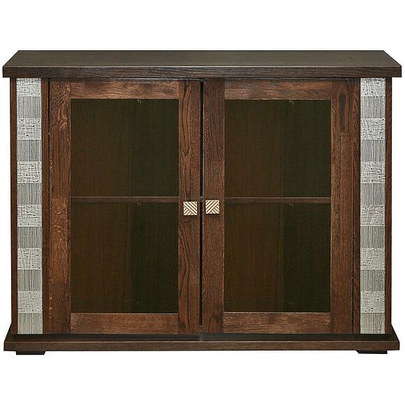 Тумба комбинированная «Тунис» П6.343.0.16 (П343.16Ш), Материал: МДФ+шпон, Цвет: Венге с серебром