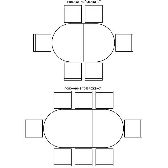 Стол обеденный «Верди» П4.487.4.14 (П106.08-01), Материал: Массив (дуб), Цвет: Дуб рустикаль с патинированием