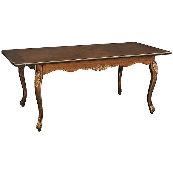 Стол «Альба 1Р» П4.485.0.07 (П498.02), Материал: МДФ+шпон, Цвет: Палисандр с золочением