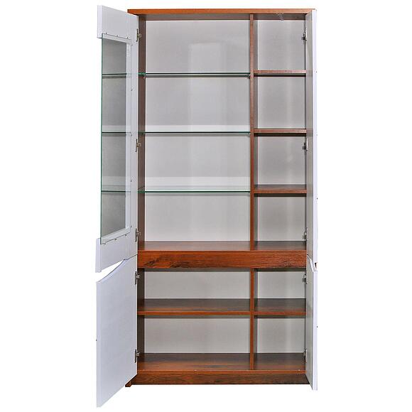 კარადა «მონაკო» პ510.05, ადგილი: მდფ+პვხ, ფერი: მუხა სატერი+თეთრი პრიალა