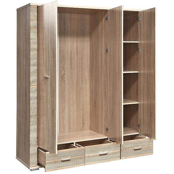 ტანსაცმლის კარადა «გრესსი» პ6.501.1.12 (П501.12), ადგილი: ლდსპ, ფერი: მუხის სონომა ნათელი