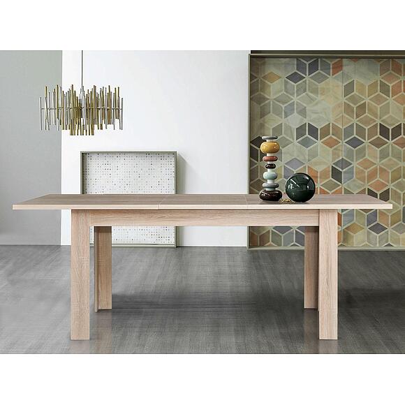 გასაშლელი მაგიდა «გრესსი» პ6.501.0.22 (П501.22), ადგილი: ლდსპ, ფერი: მუხის სონომა ნათელი