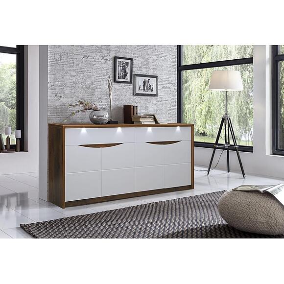 ტუმბო «მონაკო» პ510.11, ადგილი: ლდსპ, ფერი: მუხა სატერი+თეთრი პრიალა