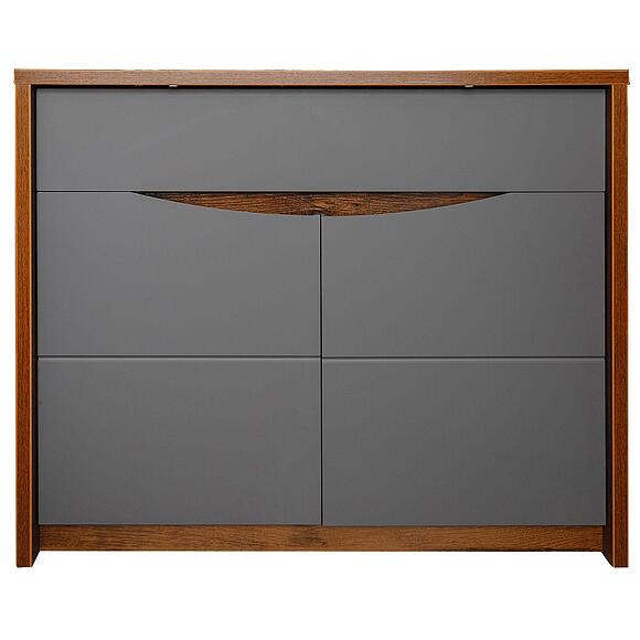 Тумба «Монако» П510.10, Материал: ЛДСП, Цвет: Дуб Саттер+Серый Мокко