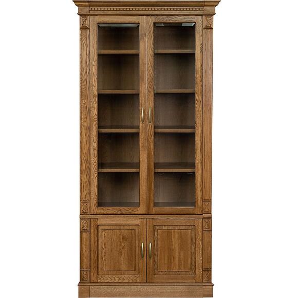 ბიბლიოთეკის ავეჯის ნაკრები «ვერდი ლუქსი 3» პ3.487.2.03 (პ523.ნ3), ადგილი: მასიური მუხა, ფერი: მუხის რუსტიკალი