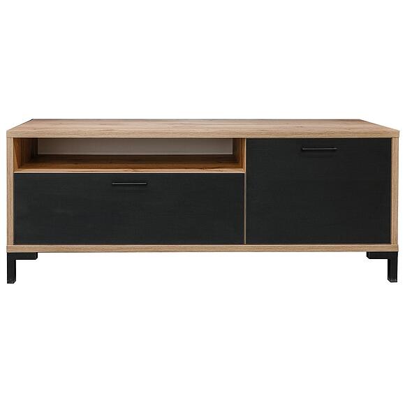 Тумба «Блэквуд» П3.556.0.03(556.03), Материал: ЛДСП, Цвет: Дуб Вотан + чёрный