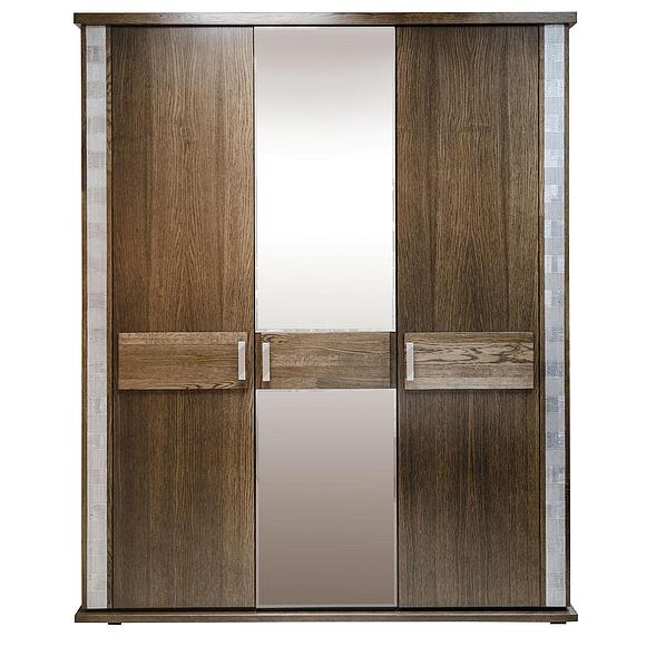 ტანსაცმლის კარადა «ტუნისი» პ6.343.1.01-01 (П344.01), ადგილი: დსპ+შპონი, ფერი: ვენგე+ვერცხლი