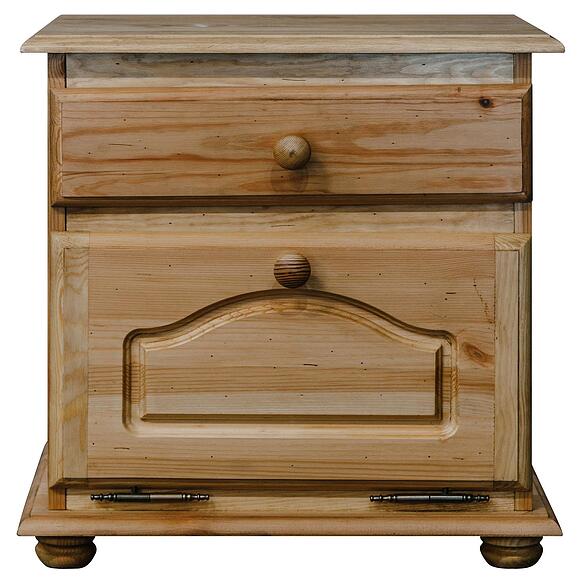 Тумба прикроватная «Лотос» БМ2.701.1.28(1093), Материал: Массив (сосна), Цвет: Искусственное старение