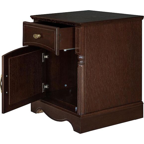 Тумба прикроватная «Паола» БМ2.671.1.30-01(2162-01), ადგილი: მასიური მუხა, ფერი: ცხელი შოკოლადი