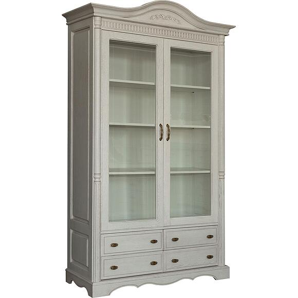 წიგნების კარადა 2დ «პაოლა» ბმ2.671.2.20(2151), ადგილი: მასიური მუხა, ფერი: ვარდისფერი ნაცარი