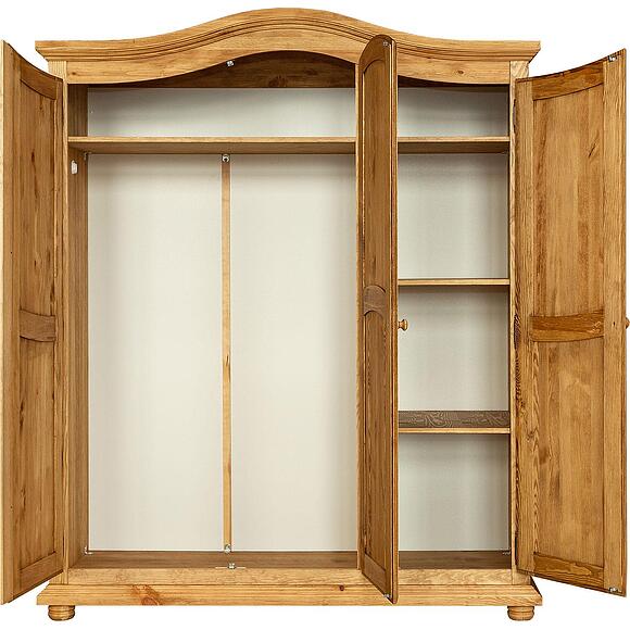 Шкаф для одежды 3д «Лотос» БМ2.701.1.03(1092), Материал: Массив (сосна), Цвет: Искусственное старение
