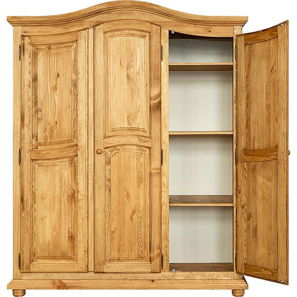 Шкаф для одежды 3д «Лотос» БМ2.701.1.03(1092), Материал: Массив (сосна), Цвет: Искусственное старение