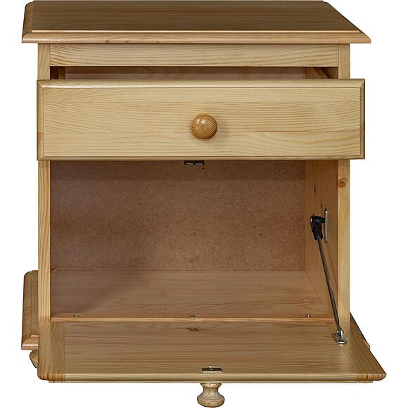 Тумба прикроватная «Лотос» БМ2.701.1.28(1093), Материал: Массив (сосна), Цвет: Сосна натуральная