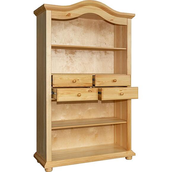 Стеллаж «Лотос» БМ2.701.1.24(2187), Материал: Массив (сосна), Цвет: Сосна натуральная