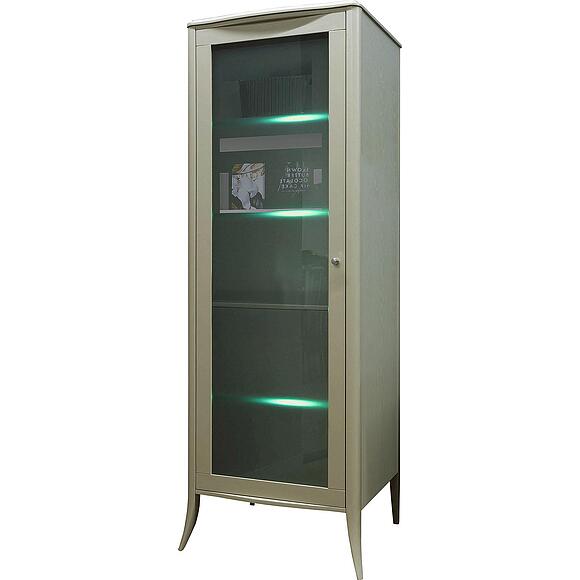 Шкаф с витриной «Тиффани» БМ2.681.0.05-01(2425-01), Материал: Массив (дуб), Цвет: Олива