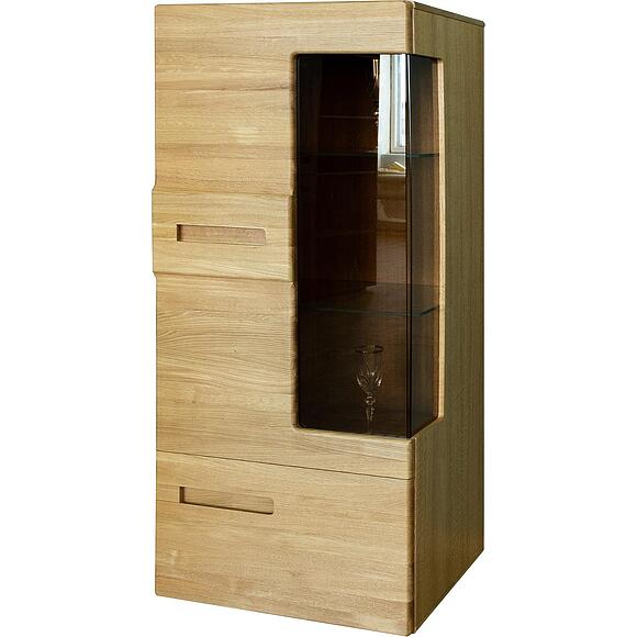 კარადა ვიტრინით «ჰედმარკი» ბმ2.761.0.78, ადგილი: მასიური მუხა, ფერი: ნატურალური მუხა