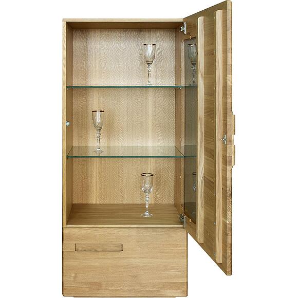 კარადა ვიტრინით «ჰედმარკი» ბმ2.761.0.78, ადგილი: მასიური მუხა, ფერი: ნატურალური მუხა