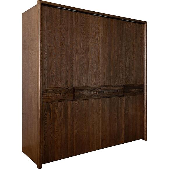 Шкаф для одежды 4д «Хедмарк» БМ2.761.1.27(2210), Материал: Массив (дуб), Цвет: Венге