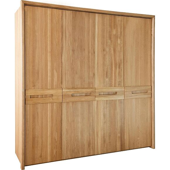 Шкаф для одежды 4д «Хедмарк» БМ2.761.1.27(2210), Материал: Массив (дуб), Цвет: Дуб натуральный