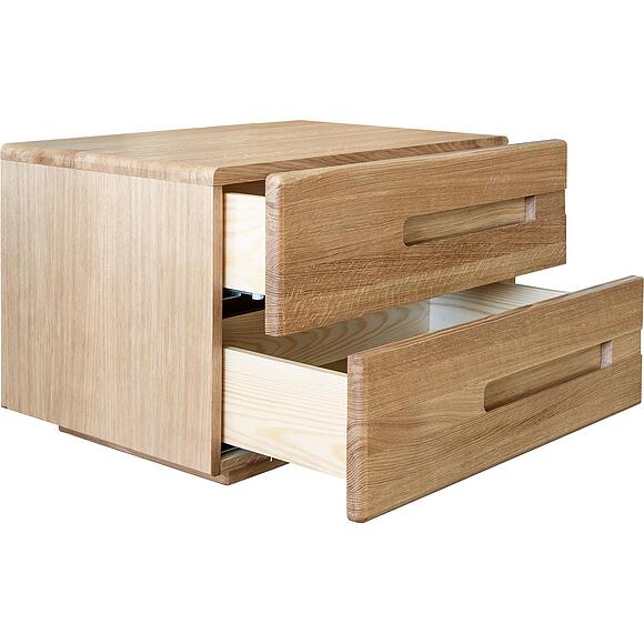 Тумба прикроватная «Хедмарк» БМ2.761.1.30/01(2212/2212-01), Материал: Массив (дуб), Цвет: Дуб натуральный