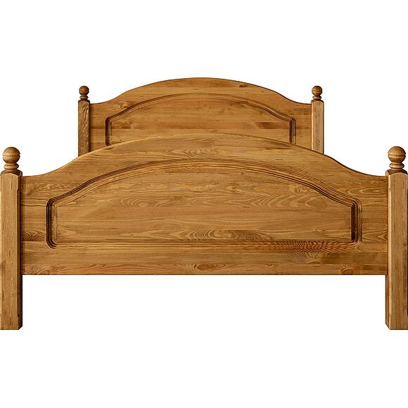 ორ ადგილიანი საწოლი «ლოტოსი» ბმ2.701.1.14/2.701.1.10, ადგილი: მასიური ფიჭვის ხე, ფერი: ხელოვნური დაძველება, საძილე ადგილი: 2000x1600 мм, ზომა: 2100x1686x860