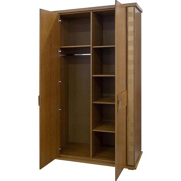 ტანსაცმლის კარადა «ტუნისი» პ6.343.1.06 (П344.06), ადგილი: დსპ+შპონი, ფერი: თაფლისფერი მოოქროვილი