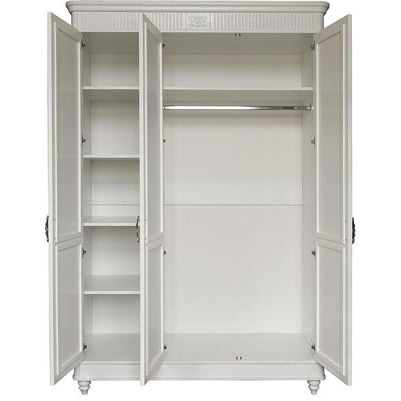 ტანსაცმლის კარადა 3დ «იუსტინა» ბმ2.691.1.03-01(2358-01), ადგილი: მასიური მუხა, ფერი: რძისფერი