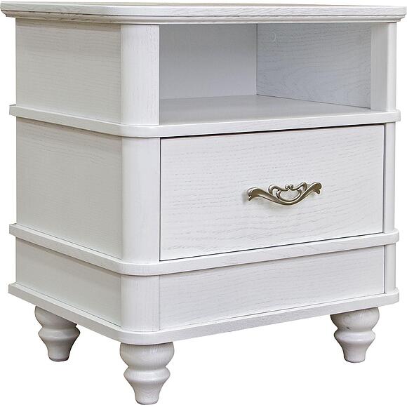 Тумба прикроватная «Юстина» БМ2.691.1.30(2363), ადგილი: მასიური მუხა, ფერი: რძისფერი