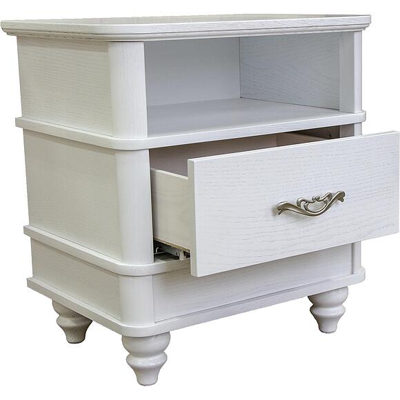 Тумба прикроватная «Юстина» БМ2.691.1.30(2363), ადგილი: მასიური მუხა, ფერი: რძისფერი