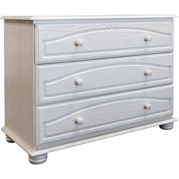 Комод «Лотос» БМ2.701.1.29(1124), Материал: Массив (сосна), Цвет: Брашированный крем