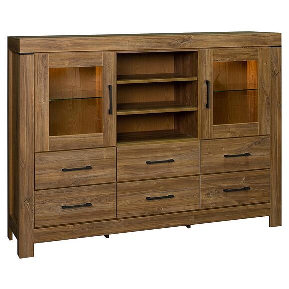 კარადა «გრანდე» პ6.606.0.07 (П606.07), ადგილი: ლდსპ, ფერი: სტერლინგის მუხა