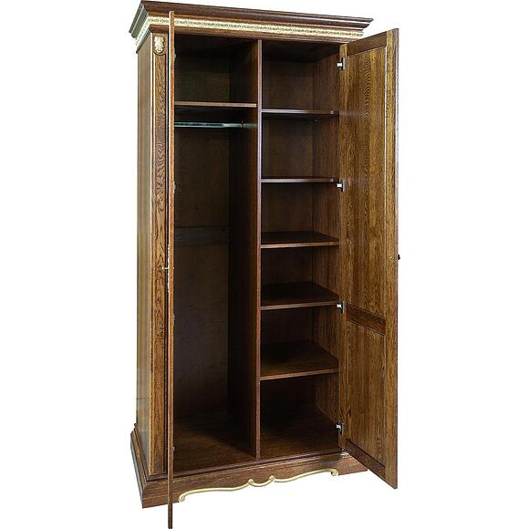 Шкаф «Милана 10» П4.265.1.10(294.10), Материал: Массив (дуб), Цвет: Черешня с золочением