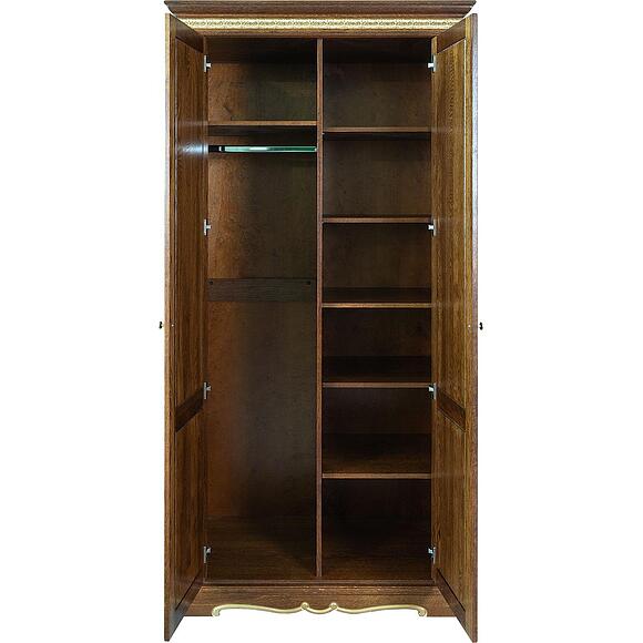 Шкаф «Милана 10» П4.265.1.10(294.10), Материал: Массив (дуб), Цвет: Черешня с золочением