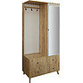Combined cabinet «Simpl» P7.058.3.11, Material: ldsp, Color: Persidskii zhemchug + country oak golden