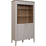 Cupboard with showcase «Sharli» P6.116.0.04, Material: MDF, Color: Charlie Ceramics + Pearl Satin