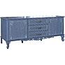 TV sideboard «Florentina» BM2.851.0.33, Material: MDF, lined with oak veneer, Color: blue agate