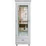 Glass-case «Ustina Lux» BM2.690.0.05, Material: solid oak, Color: Milk
