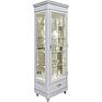 Glass-case «Ustina Lux» BM2.690.0.05, Material: solid oak, Color: Milk
