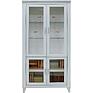 Bookcase «Amadei» P6.635.0.09, Material: solid oak, Color: ivory+silver