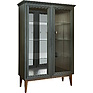 Display cabinet 2d «Dolche» P3.597.0.02, Material: MDF, painted, Color: Basalt + Rustic oak