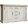 Cupboard «Milana 14/1с» P4.265.0.13(265.14/1с), Material: solid oak, Color: ivory+gold